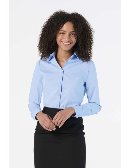 SOL-17015-Womens Long Sleeved Stretch Shirt Eden 2